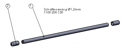 Bremszugaussenhülle