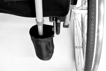 Stockhalter mit Nylon-Becher, Links