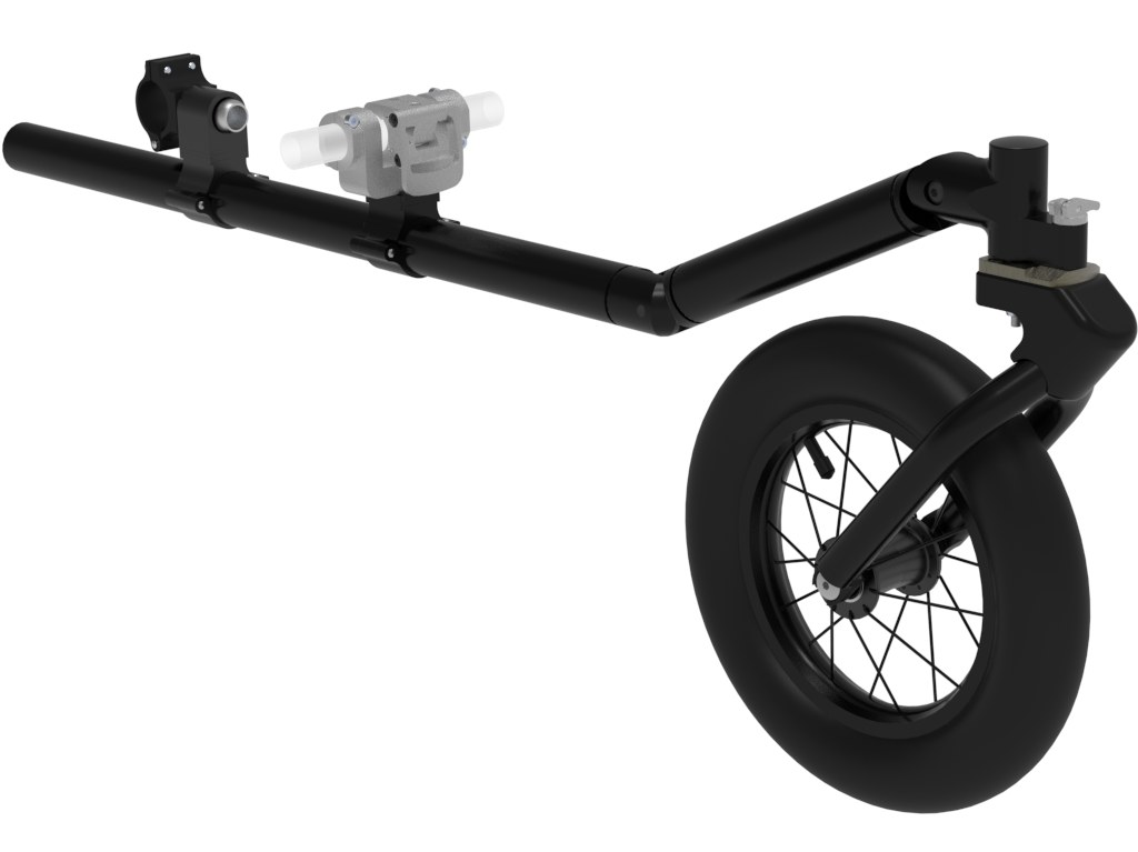 Outdoor Radvorsatz mit Lenkgabel,