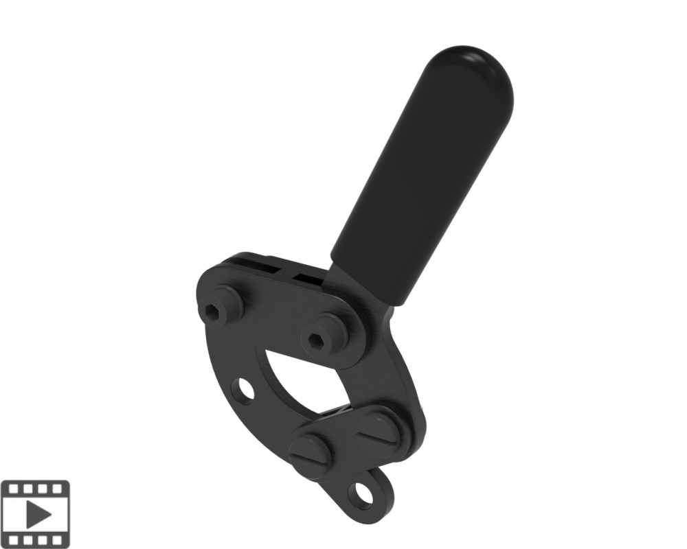 Kniehebelbremskörper rechts