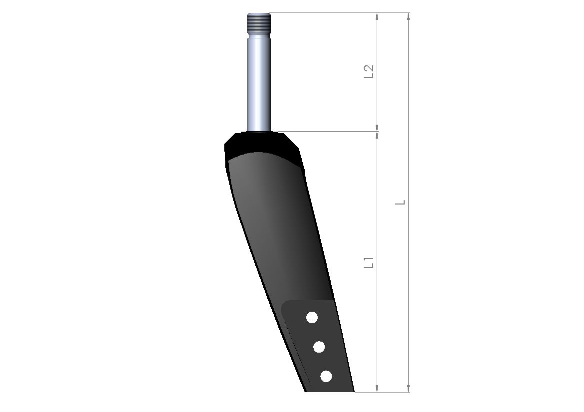 Lenkradgabel Größe 1 HD L1 130mm