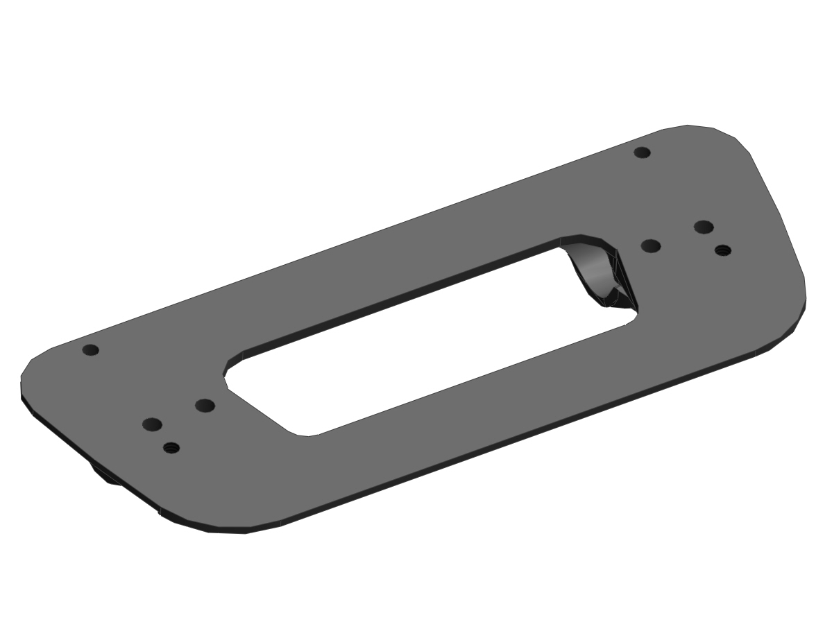 Fußplatte, Breite: 141mm