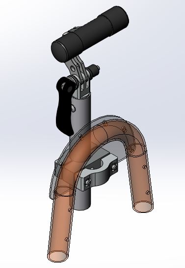 Nackenstütze, verstellbar mit Halterung