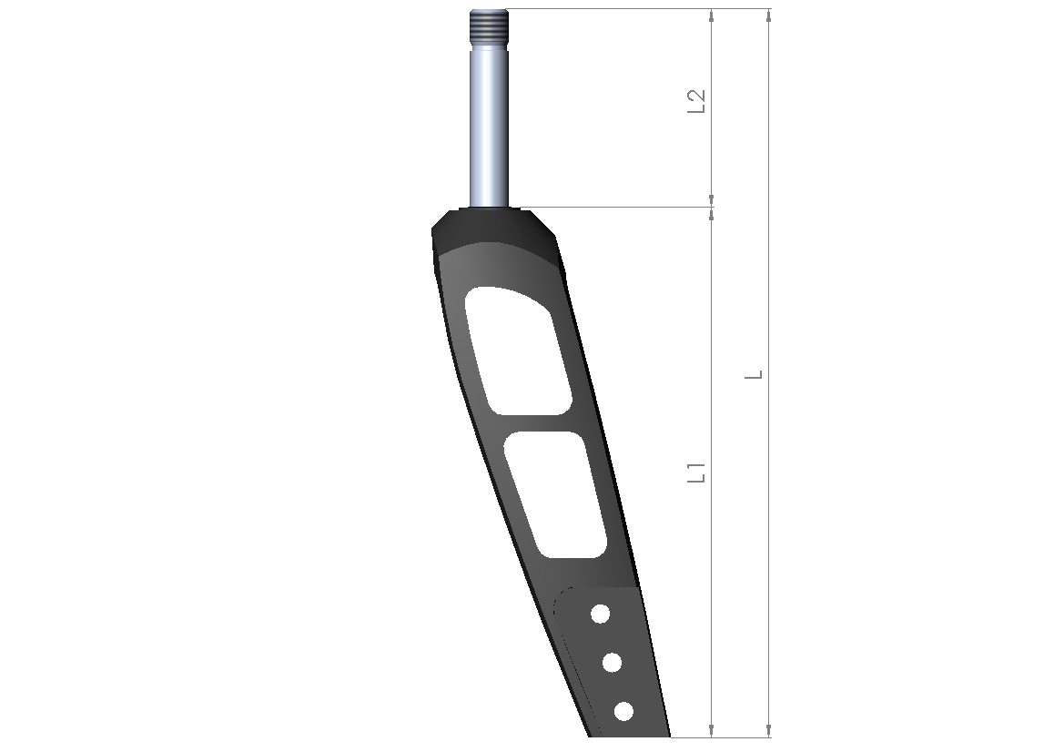 Lenkradgabel Größe 2 L1 160mm