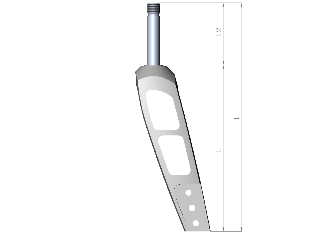 Lenkradgabel Größe 2 L1 160mm