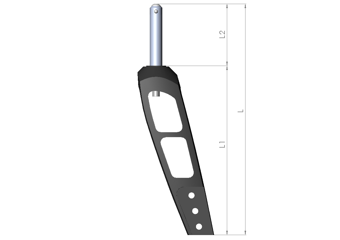 Lenkradgabel Größe 2  L1 160mm