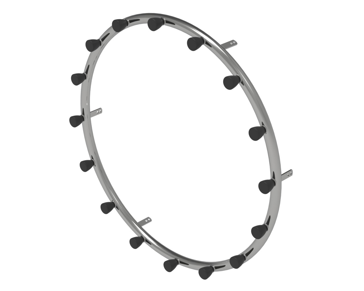 24" Greifring mit 16 Noppen Edelstahl