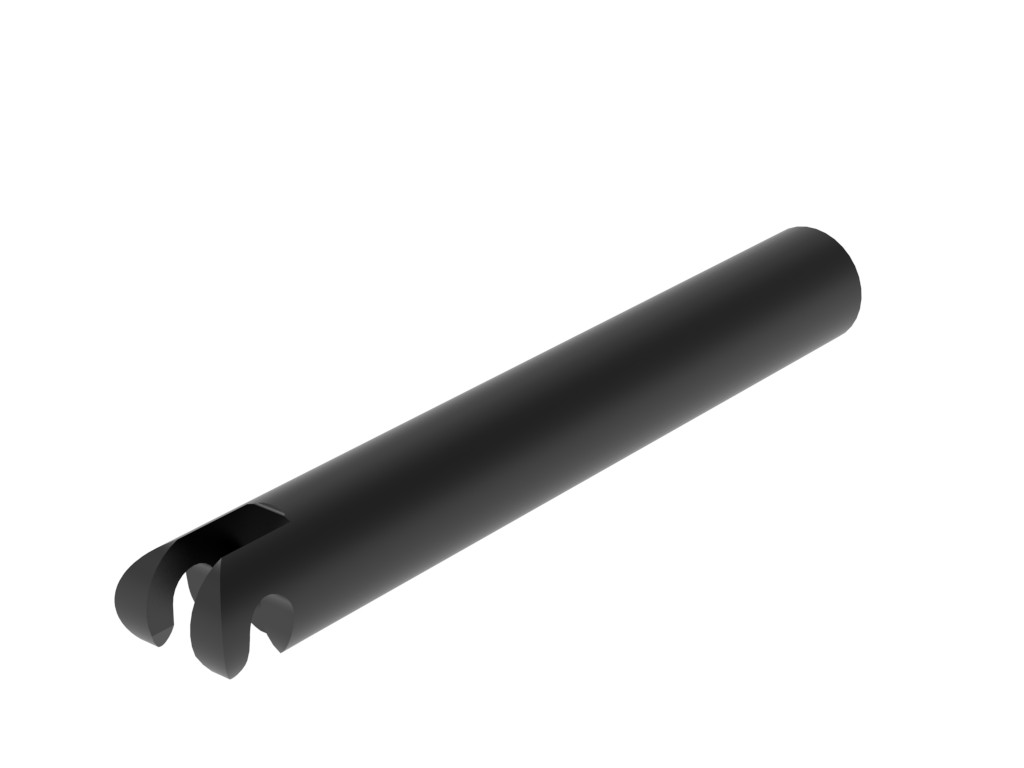 Fußauflagehalterohr mit Haken 140 mm