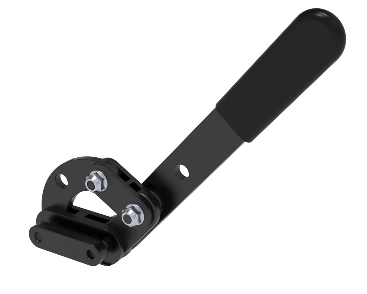 Kniehebelbremskörper L "pull to lock"