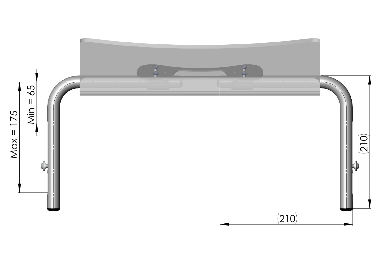 Therapie-Tischhalterung, niedere Aus-