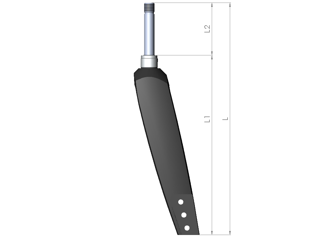 Lenkradgabel Größe 3 HD L1 190mm +14mm