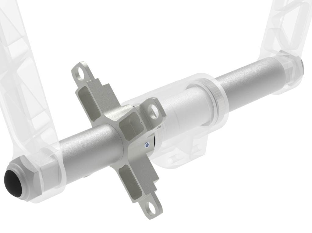 Tretlagerwelle 276mm Griffweite 50cm,