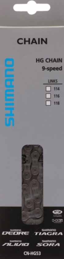 Kette HG 53 Deore 9-Fach 2,8m lang,
