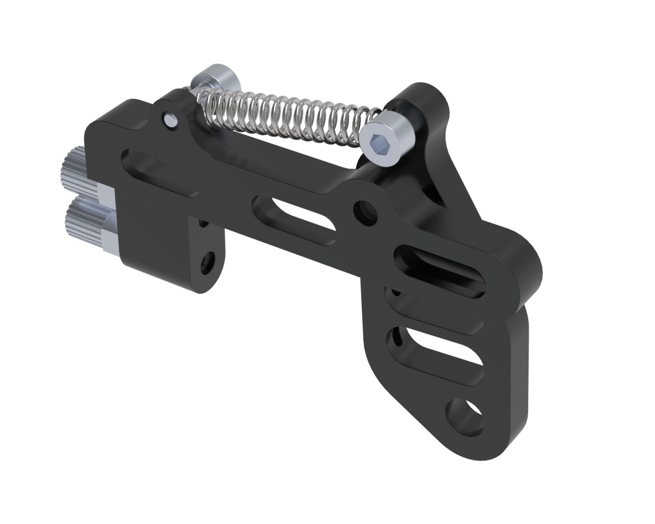 Kniehebelbremse unten links