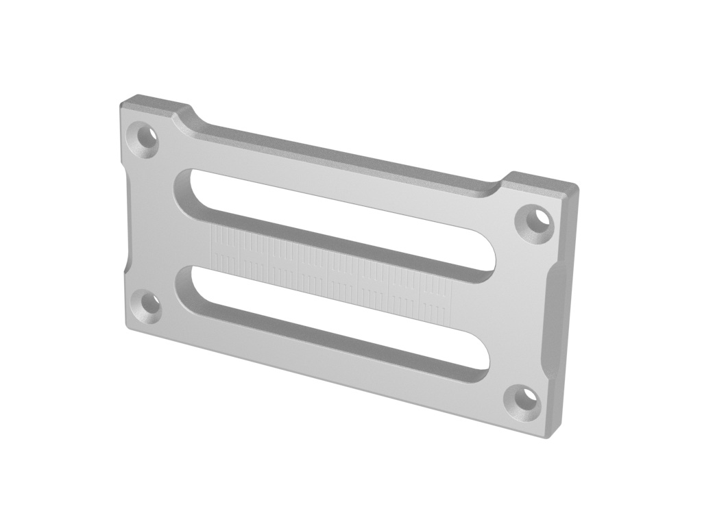 2-Schlitz Antriebsradplatte silber