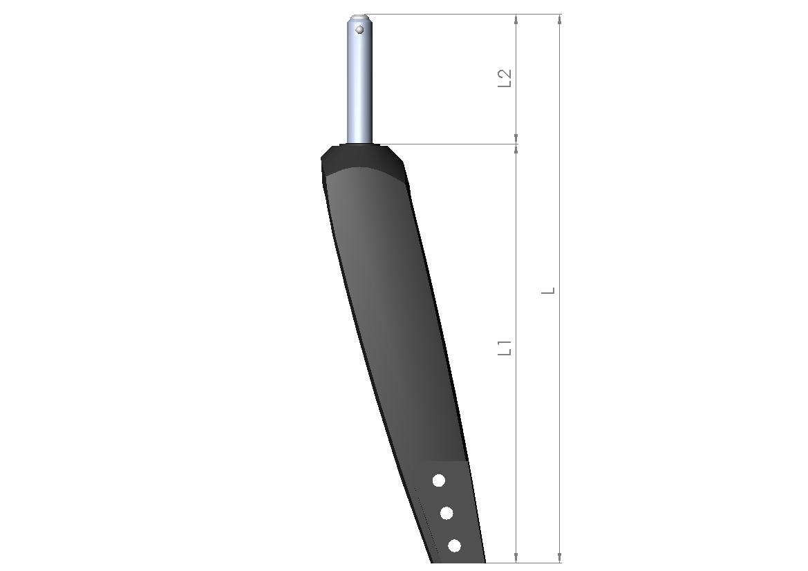 Lenkradgabel Größe 3 HD L1 190mm