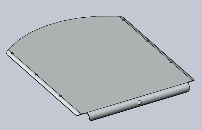 Sitzplatte Alu auf Sitzrohr
