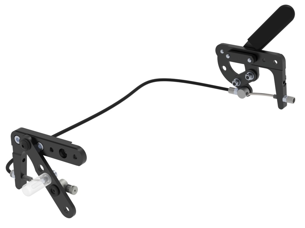 Kniehebelbremse Einhandbedienung links