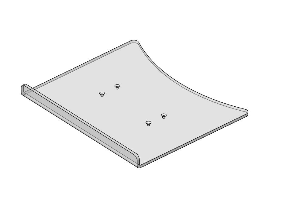 Lexan Tischplatte 350mm