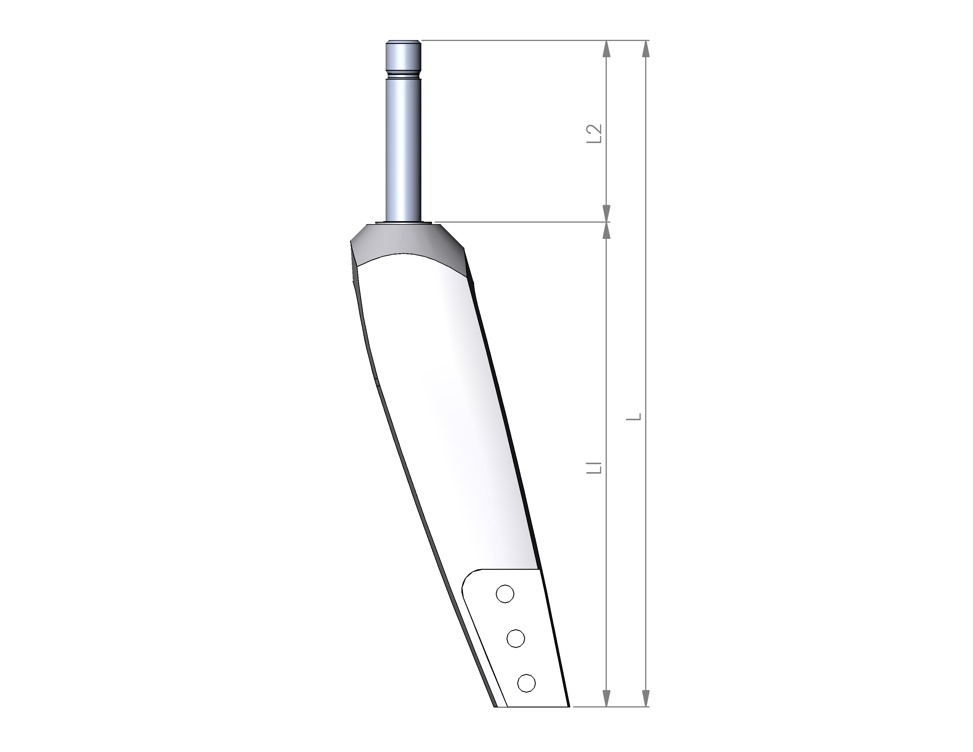 Lenkradgabel Größe 2 HD L1 160mm