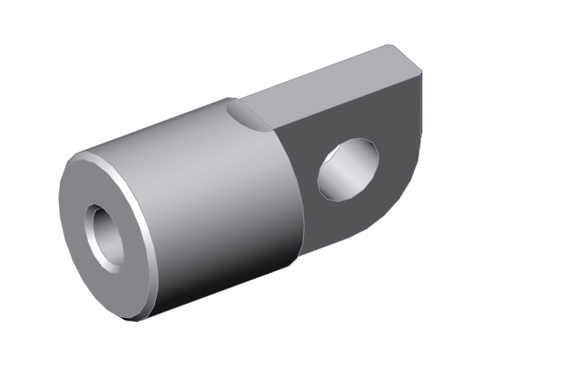Gelenksattel für Fußauflagehalterohr