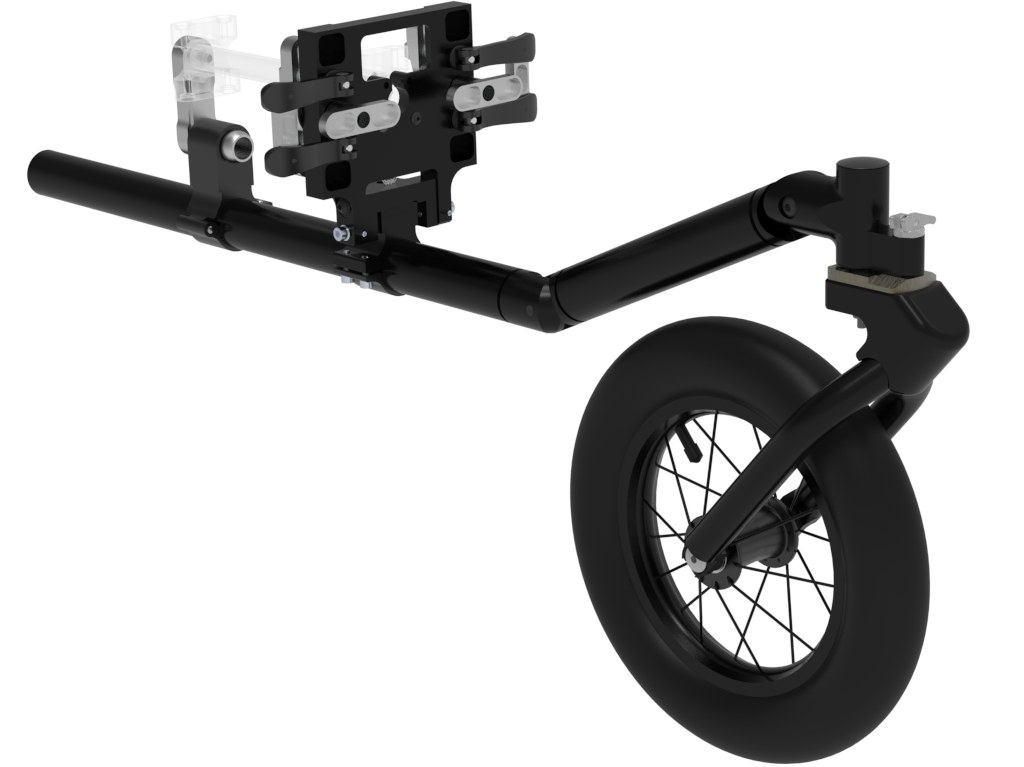 Outdoor Radvorsatz mit Lenkgabel,