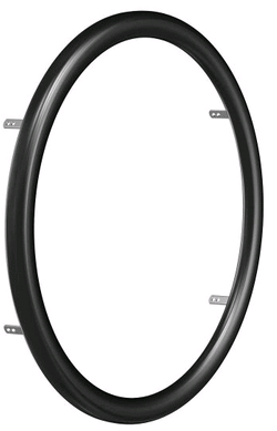 24" Greifring Curve schwarz eloxiert,