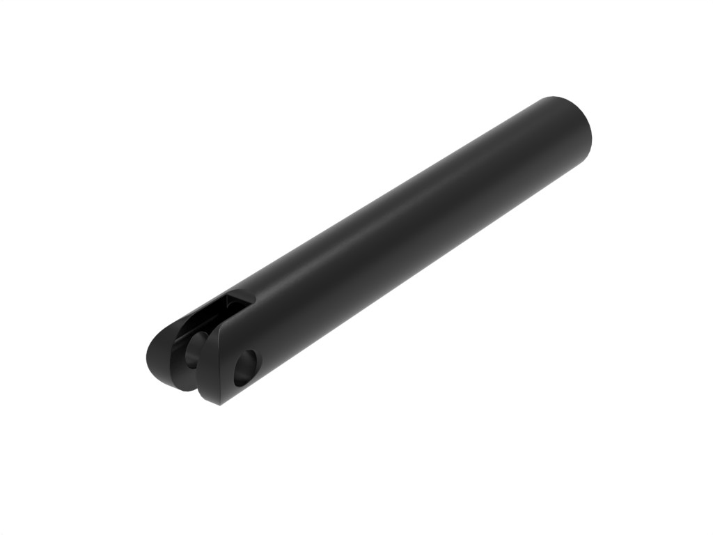 Fußauflagehalterohr mit Loch 145 mm