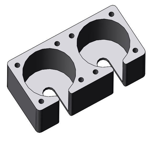 Buchsenhalter doppelt