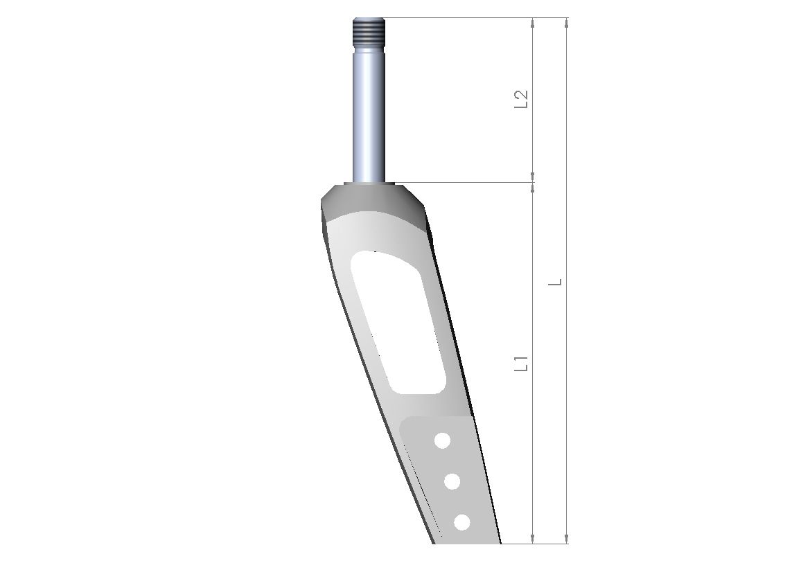 Lenkradgabel Größe 1 L1 130mm