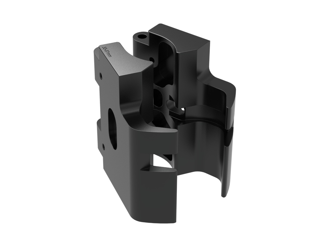 Klemmplatte Ø33-37mm schwarz