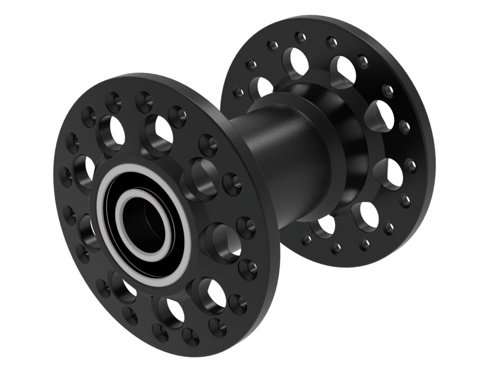 Aluminium-Hochflanschnabe HF64 schwarz