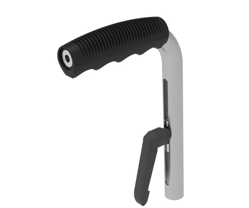 Schiebegriff Stahl, höhenverstellbar