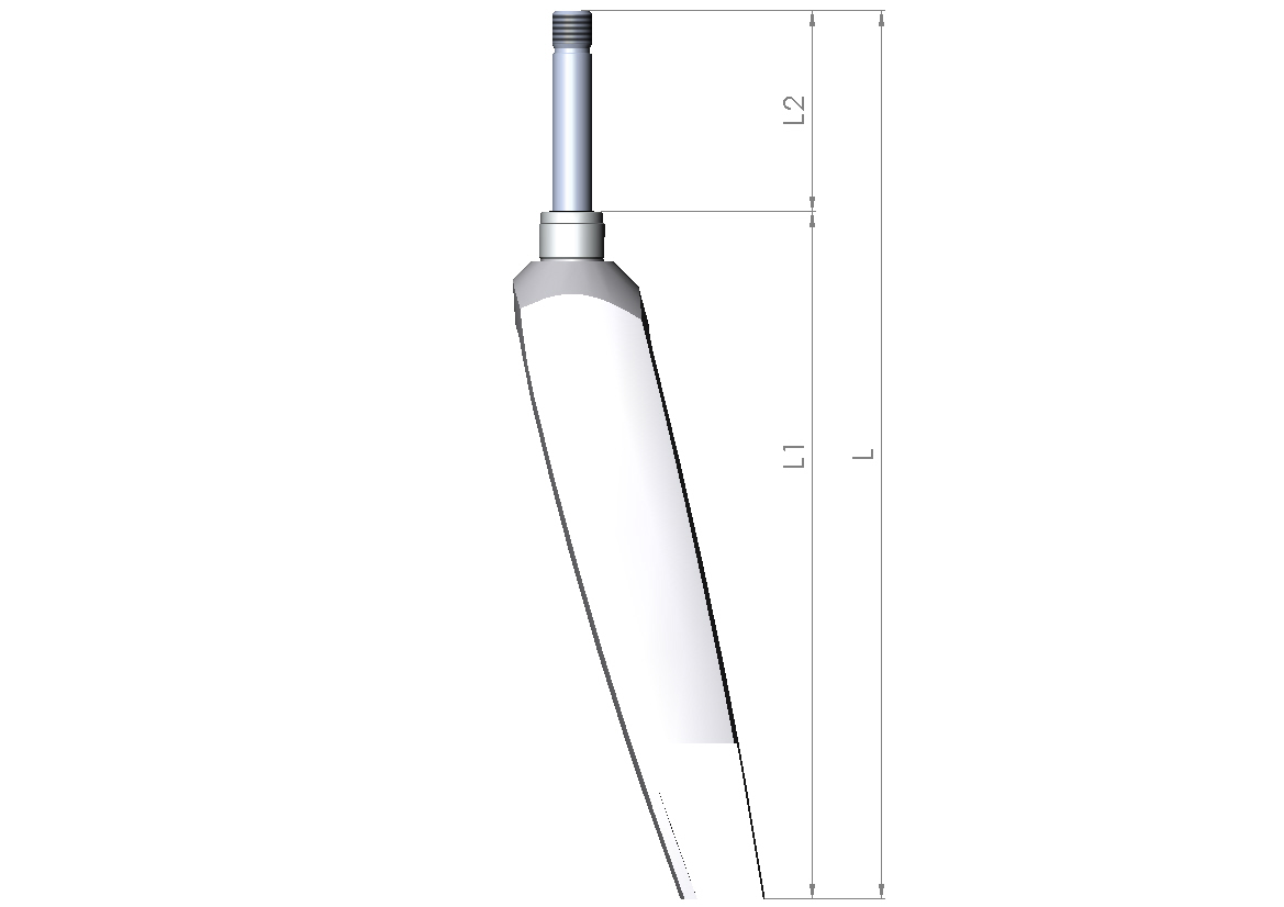 Lenkradgabel Größe 3 HD L1 190mm +14mm