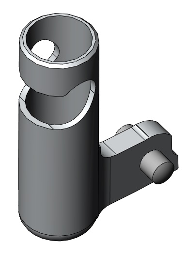 Fußauflagegelenk V-Form mit Stift