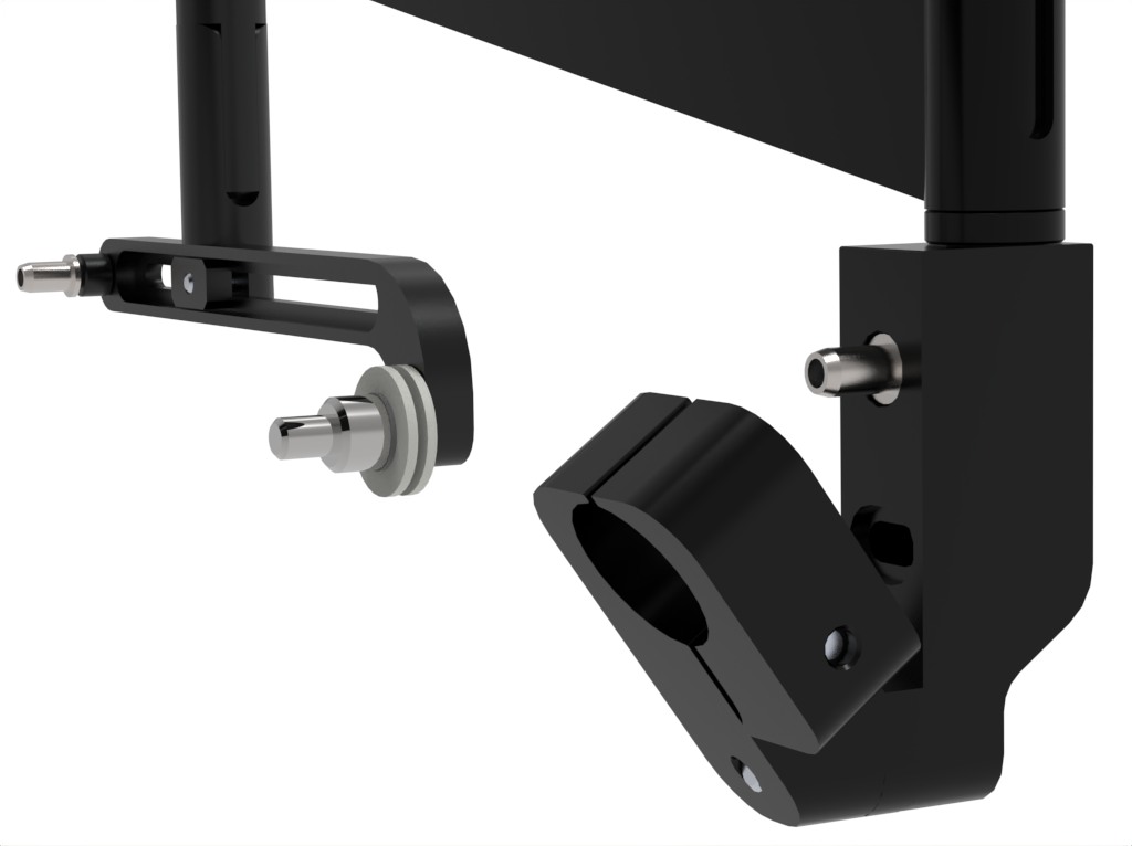 Retrofit kit DESK side panels with arm