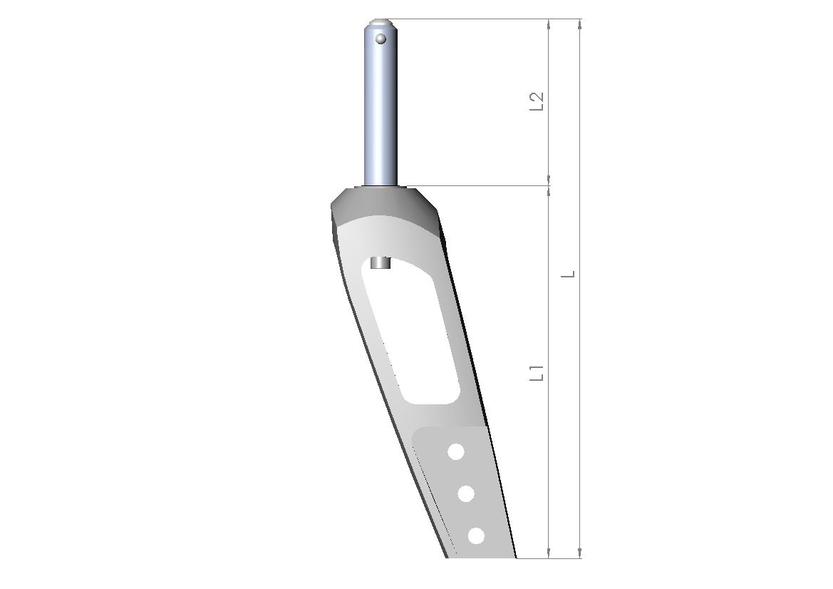 Lenkradgabel Größe 1  L1 130mm