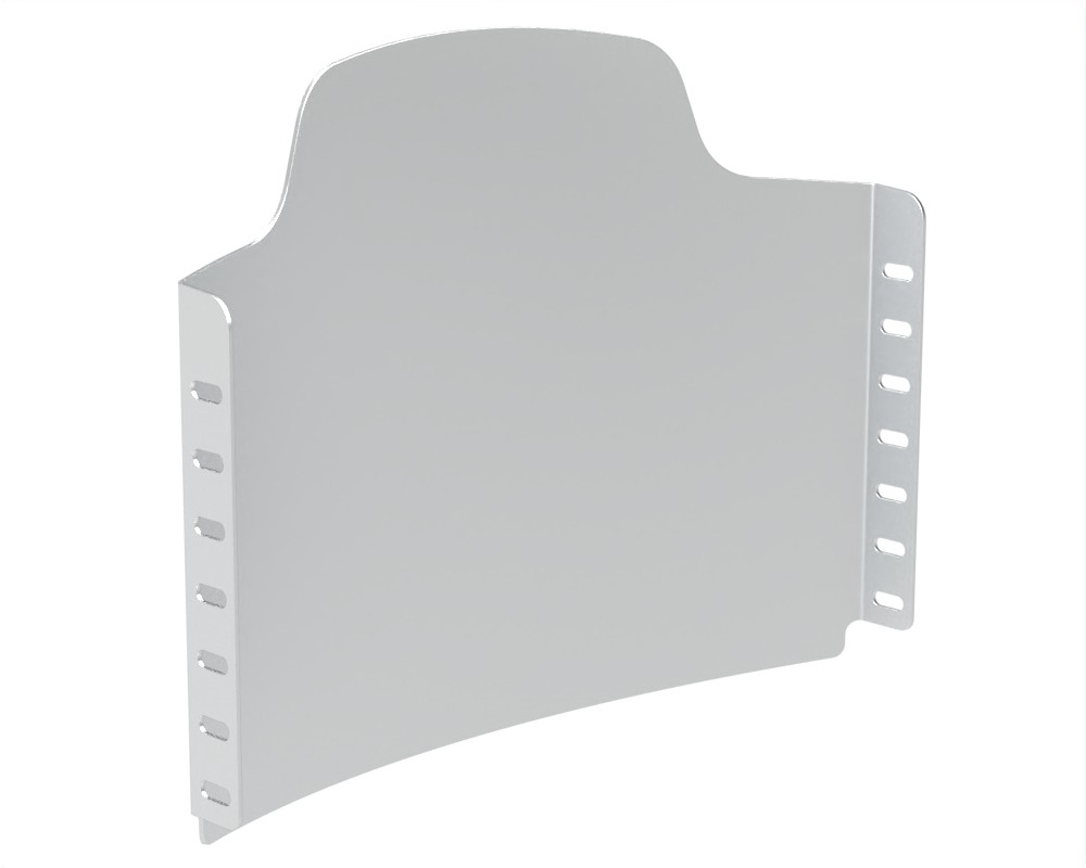 Ergonomie -Rückenschale Aluminium