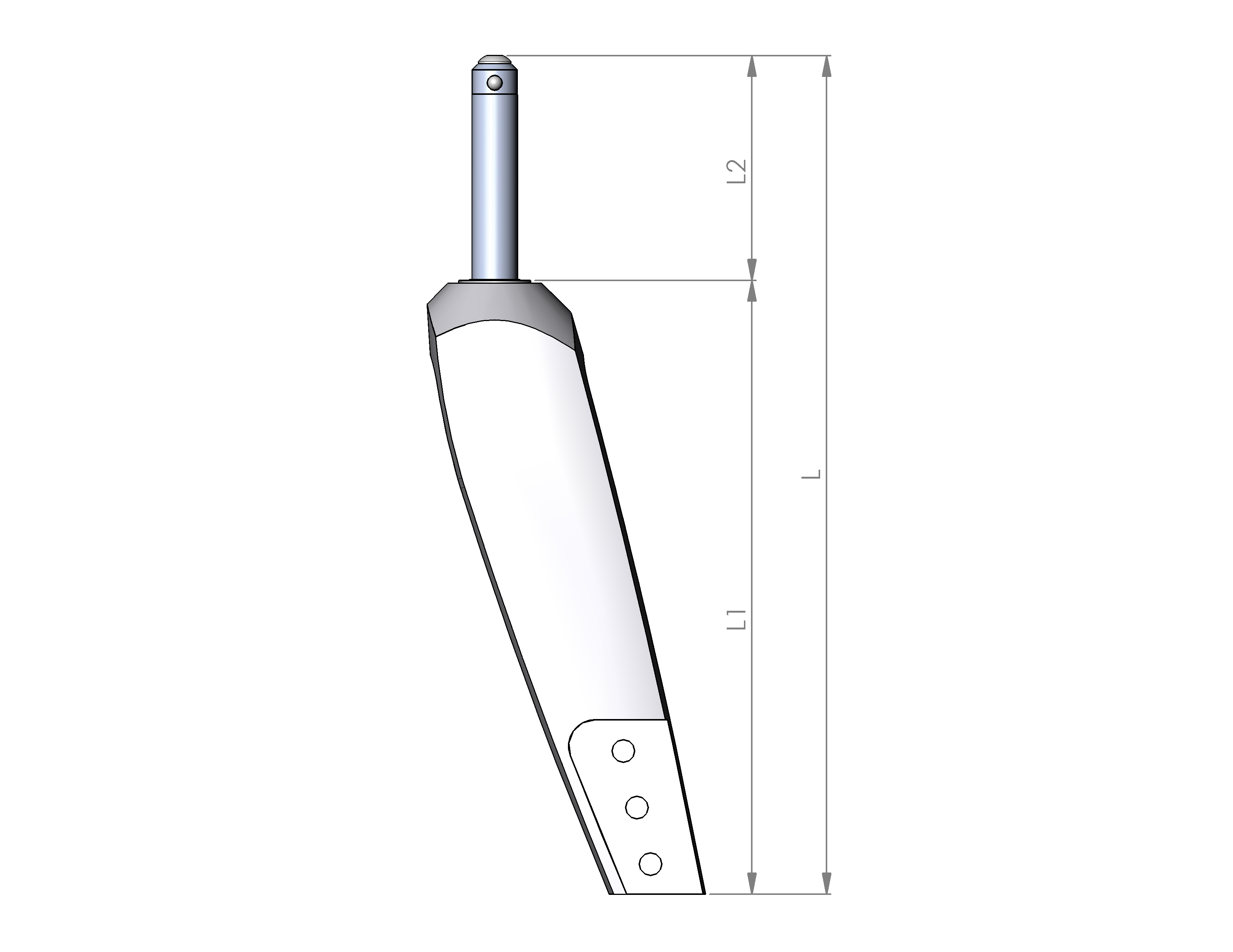 Lenkradgabel Größe 2 HD L1 160mm