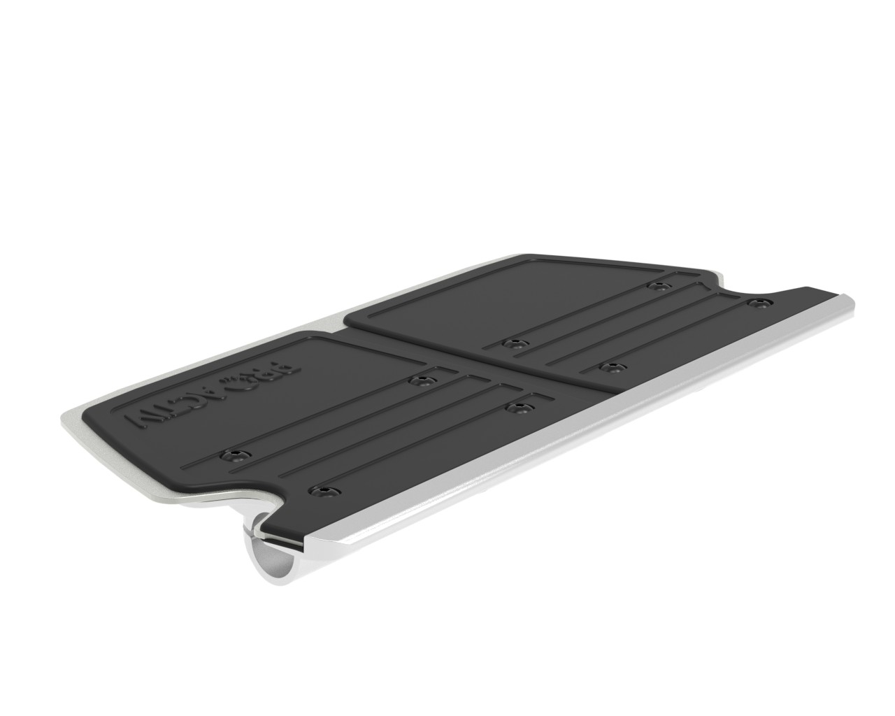 Fußbrettauflage gummiert, 14 cm tief,