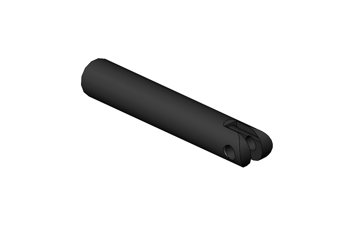 Fußauflagehalterohr mit Loch 120 mm