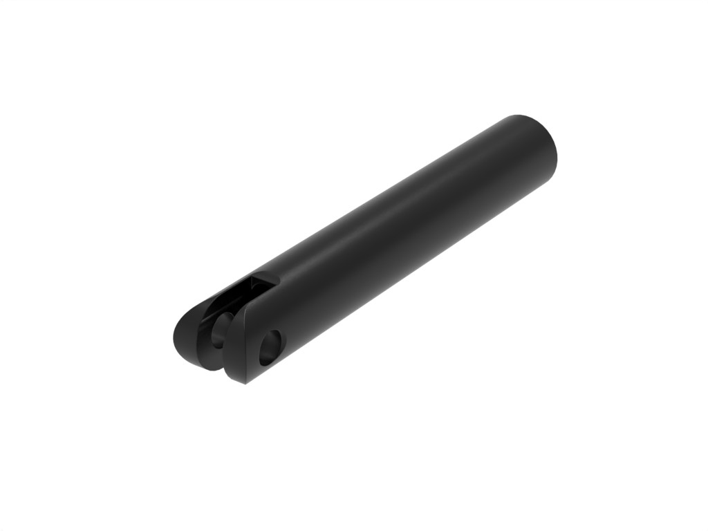 Fußauflagehalterohr mit Loch 120 mm