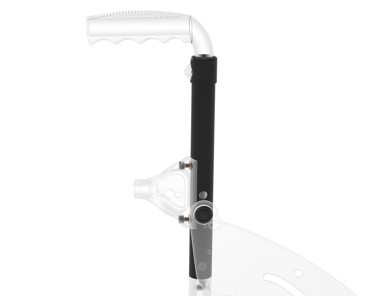 Rückenrohr links mit Schiebegriff