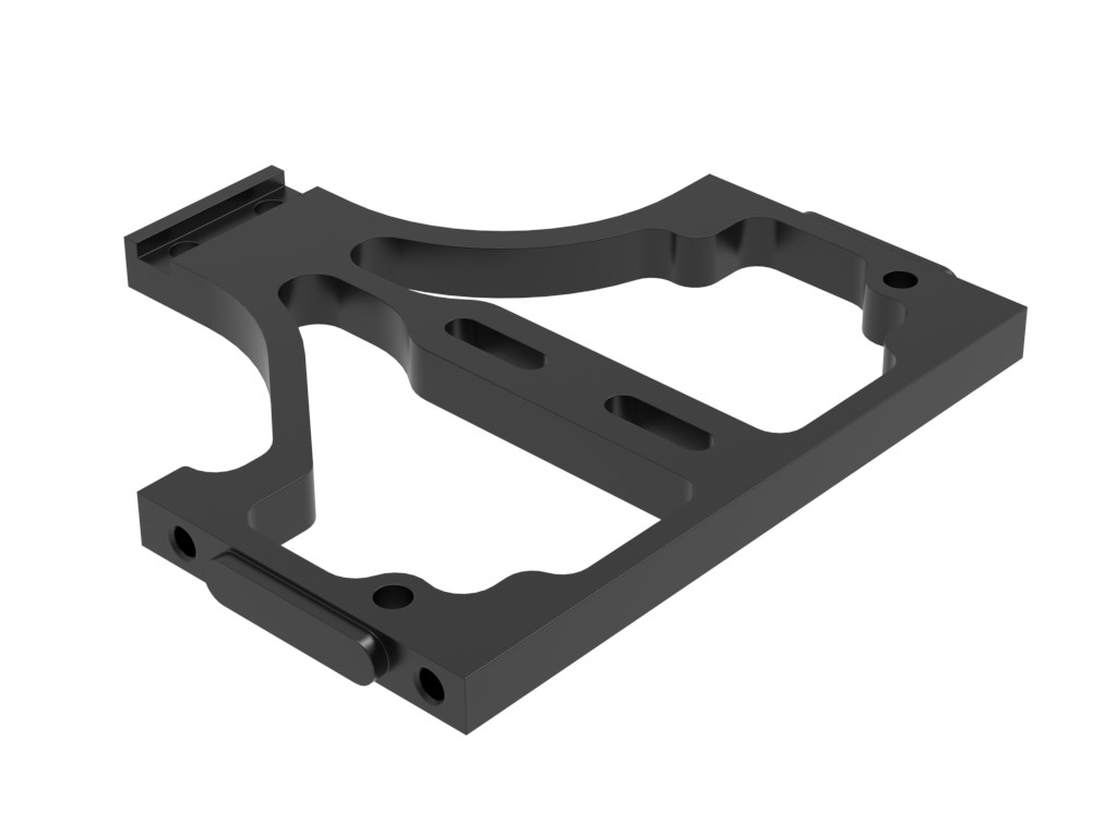 Gabelbrücke unten, schwarz