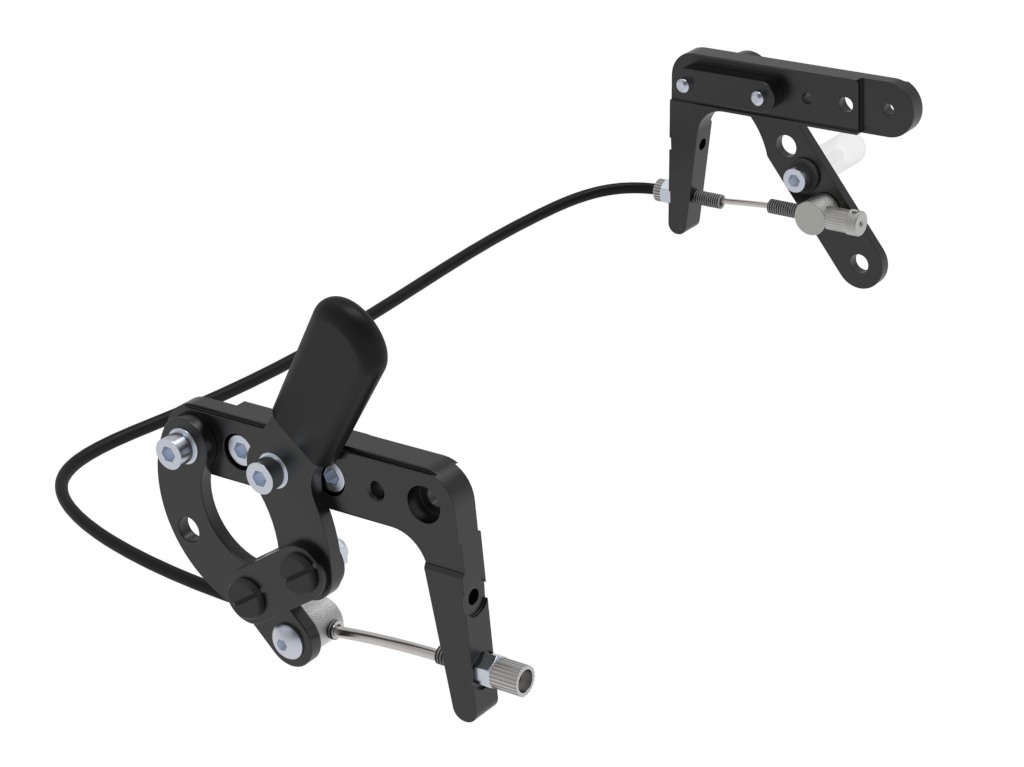 Kniehebelbremse Einhandbedienung rechts