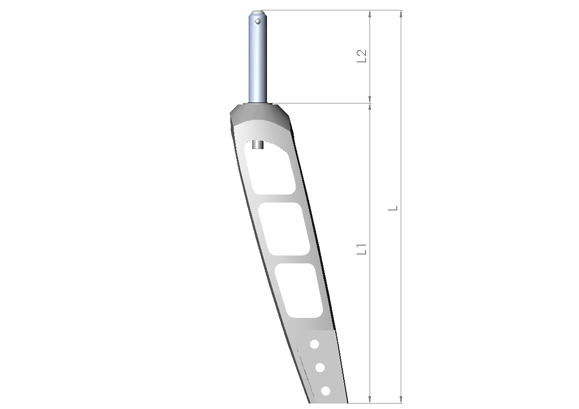 Lenkradgabel Größe 3 L1 190mm