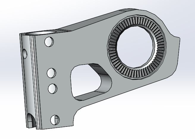 Adapter Kippstützenaufnahme R verzahnt