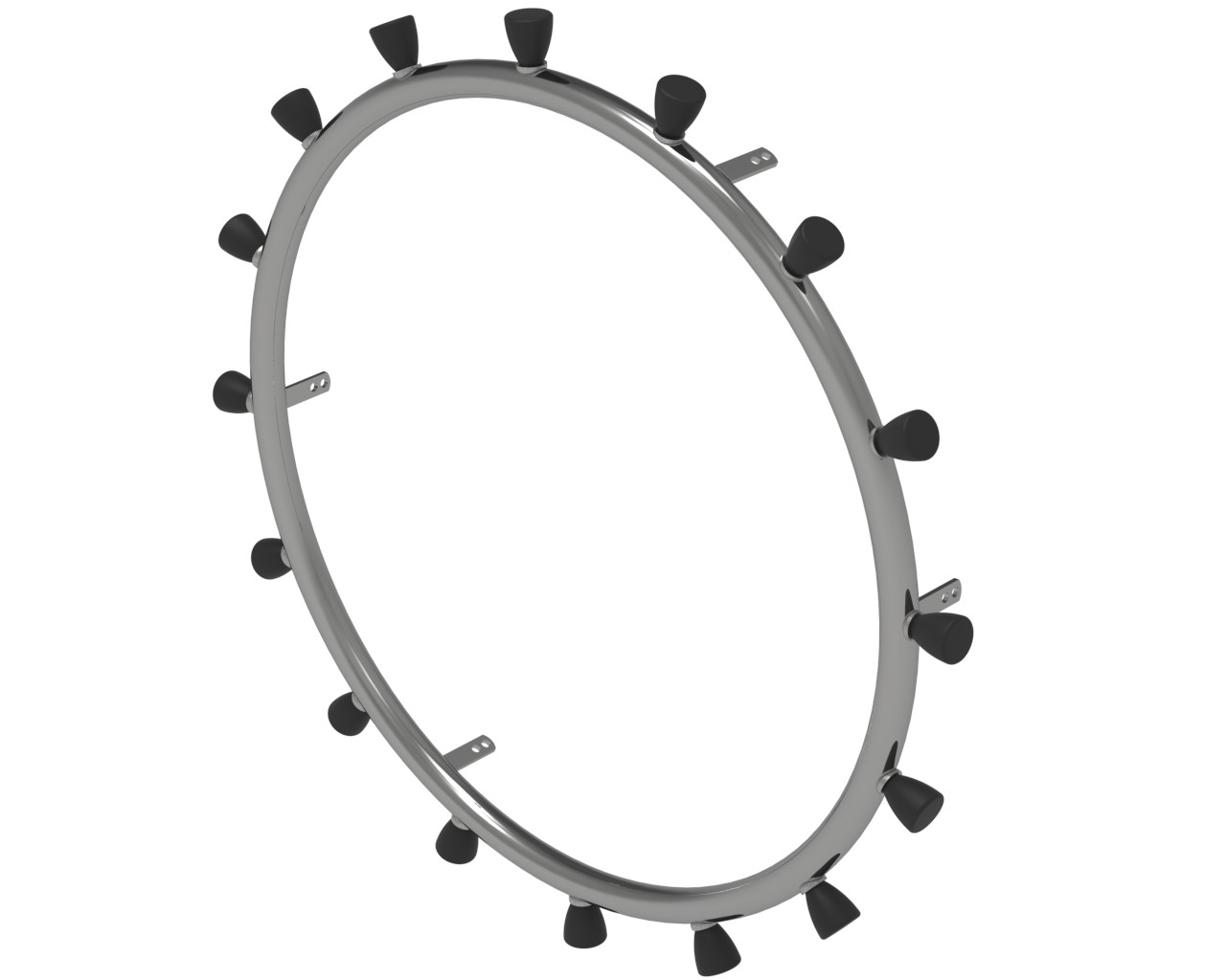 22" Greifring mit 16 Noppen Edelstahl
