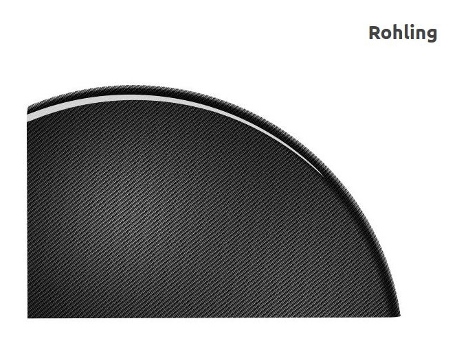 Kleiderschutz Rohling Carbon Größe XL