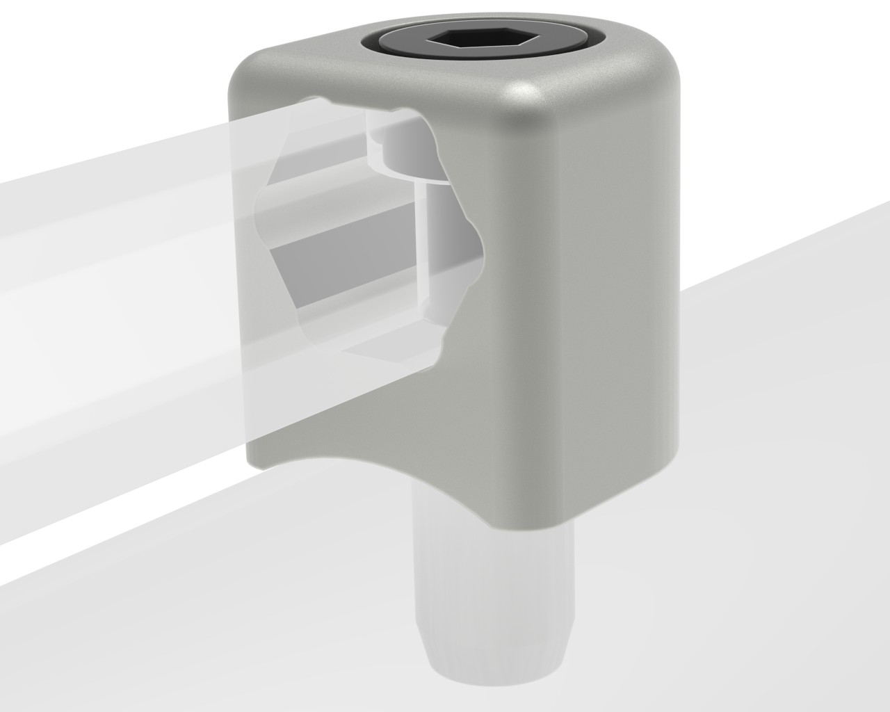 6-Kant Aufnahme vorne für Integralbremse